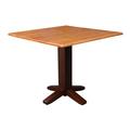 Latitude Run® Runkle Dual Drop Leaf Solid Wood Dining Table Wood in Brown | 30 H in | Wayfair LDER4652 42516627
