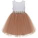 V-Back Backless Lace Formal Flower Girl Dress Christening Gown 206R2
