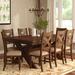 Laurel Foundry Modern Farmhouse® Velarde Extendable Dining Set Wood/Upholstered Chairs in Brown, Size 30.0 H in | Wayfair LRFY4929 34481433
