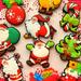 Brongsleet Mini Father Christmas Tree Decor Keychains Santa Claus Keyring Kids Gifts Random Color