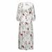 Senfloco Bohemian Floral Long Maxi Dresses, Holiday And Casual Sundress, Vintage Ladies Girls Evening Party Dress, Beach Dress