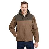 Men's 12 oz. 100% Cotton Canvas Hooded Terrain Jacket - FIELD KHAKI - 3XL