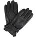 Sakkas Kaleem Adjustable Snap Touch Screen Compatible Driving Faux Leather Gloves - Black - L/XL