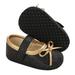 Baby Girls Sequins Bow-knot Pump Dress Shoes Moccasins Princess Sparkly Mary Jane Dresses Shoes