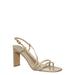 Kaiya1 by Wild Diva, Barely There Flat Block Heel Sandal - Open Squared Toe Animal Croc Print (Woman)