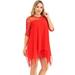 Womens Flower Lace Casual Smock Dress Evening Party Loose Mini Dress Plus Size