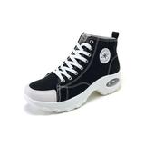 Colisha New Mens Womens Girls Boys Canvas Hi Tops Boots Lace Up Pumps High Tops Trainers