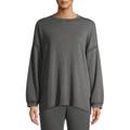 Secret Treasures Women's and Women's Plus Oversized Long Sleeve Lounge Top