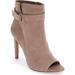 BCBGeneration CAROLENA Women Peep-Toe Suede Ankle Boot