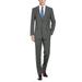 Men's Suits Regular Fit 2-Piece Windowpane Check Dress Suit for Men Business Casual Suit Blazer Jacket & Flat Pants Set