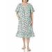 AmeriMark Womenâ€™s Casual Print Sun Dress - House Dress with Front Patch Pockets