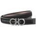 Ferragamo Gancini Adjustable Belt in Black
