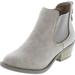 Soda Women's Chelsea Faux Leather Elastic Side Panel Ankle Boots