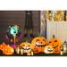 The Holiday Aisle® Halloween Pumpkins Decoration Polyester in Orange | 36 H x 91 W x 45 D in | Wayfair THLA2691 39716753