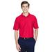 Men's Cool & Dry Elite Tonal Stripe Performance Polo - RED - XL