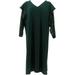 Du Jour V-Neck Lace Slv Knit Dress Ruffle NEW A345232