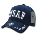 Rapid Dominance S001-USAF-TXT The Legend Military Caps, USA Flag Txt, Navy
