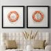 Breakwater Bay Nautical Safety I Nautical Safety I - 2 Piece Picture Frame Set Paper, Solid Wood in Orange | 30.5 H x 61 W x 1.5 D in | Wayfair