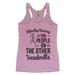 Womenâ€™s Triblend Tank Top â€œSilently Racing The People On The Other Treadmillsâ€� Gym Tank Top Large, Lilac