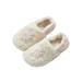 LUXUR Womens Warm Winter Slippers, Snowflake Printed Outer & Soft Inner,Rubber Sole -sizes 4.5 to 8.5