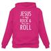 Tstars Womens Christian Shirts Christian Clothes Jesus is my Rock and Thats How I Roll Christian Clothes for Ladies Following Jesus Faith Shirts Christian Outfits Jesus Clothing Women Hoodie