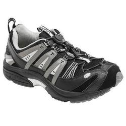 Dr. Comfort Performance Men's Athletic Shoe- 11.5XW-Black/Gray