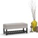Lark Manor™ Brodus Faux Leather Flip Top Storage Bench Faux Leather/Solid + Manufactured Wood/Wood/Leather in Gray | Wayfair
