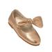 L`Amour Little Girls Rose Gold Celia Knotted Bow Mary Jane Shoes