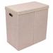 Ebern Designs Double Laundry Hamper Fabric in Pink | 25.75 H x 25.25 W x 14.25 D in | Wayfair DB8D6845752C4A4AB3DDB36362B54A45