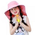 Outdoor Sun Hat Kid Fashion Big Sun Hat Beach Hat Anti-UV Sun Protection Folding Cap Children Summer Hot Travel Hat Wide Brim Wide Beach Hat