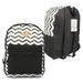 DDI 2346364 15.5" Classic Chevron Backpack - Black & White Case of 24
