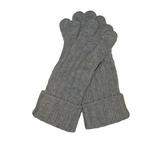 Brioni Men's Gray 100% Cashmere Leather Gloves M