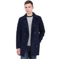 Lars Amadeus Big & Tall Men's Turn Down Collar Double-Breasted Worsted Coat