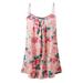 UKAP Plus Size Big Swing Tank Tops for Women Summer Beach Loose Camisole Vest Shirts Spaghetti Strap Tank Tops Ladies Floral Printed Tunic Blouses