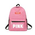 Chinatera Casual Student School Bags Letters Shoulder Nylon Travel Backpacks (Pink)