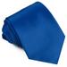 Ties For Men Satin Necktie - Mens Solid Color Neck Tie Wedding Neckties (Royal)