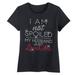 I Am Not Spoiled My Husband Just Loves Me Funny T-Shirt-Misses-XLarge-Black