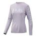 Huk Womens Icon X Long Sleeve Shirt Long-Sleeve Performance Shirt with UPF 30+ Sun Protection, Lavender Blue, Medium