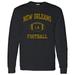 New Orleans Classic Football Arch American Football Team Long Sleeve T Shirt - Small - Black