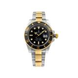 Rolex Submariner Steel 18k Gold Ceramic Bezel Black Dial Automatic Watch 116613 Pre-Owned