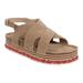 MUK LUKS Women's Beach Bingo Platform Slingback Sandal