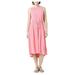 The Limited Womens Size Medium Stretch Hi-Lo Midi Weekend Dress, Peachy Pink