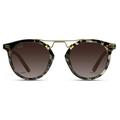 WearMe Pro - Polarized Round Vintage Retro Mirrored Lens Women Metal Frame Sunglasses