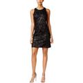 Jessica Simpson Women's Floral-Sequin Shift Dress