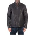 XRAY Mens Leather Jacket Coat, Faux PU Leather Coat Motorcycle Biker Jacket for Men