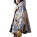 Alloet Women Winter Autumn Hooded Coats Outwears Geometric Printed Jackets