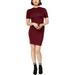 French Connection Womens Crew Neck Short Sleeves Sweaterdress