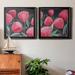 Red Barrel Studio® Blush Blossoms I Blush Blossoms I - 2 Piece Picture Frame Painting Print Set Canvas in Black | 17.5 H x 35 W x 1.5 D in | Wayfair