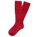 Lian LifeStyle Children 6 Pairs Knee High Cashmere Wool Socks Size 2-4Y (Red)