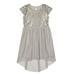 Girls' Pleated Hi Lo Sequin Special Occasion Dress